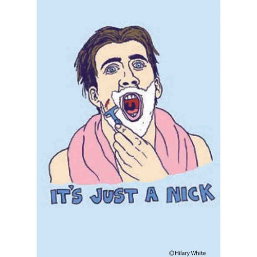 It's Just A Nick Nicolas Cage Pun Funny Fridge Magnet