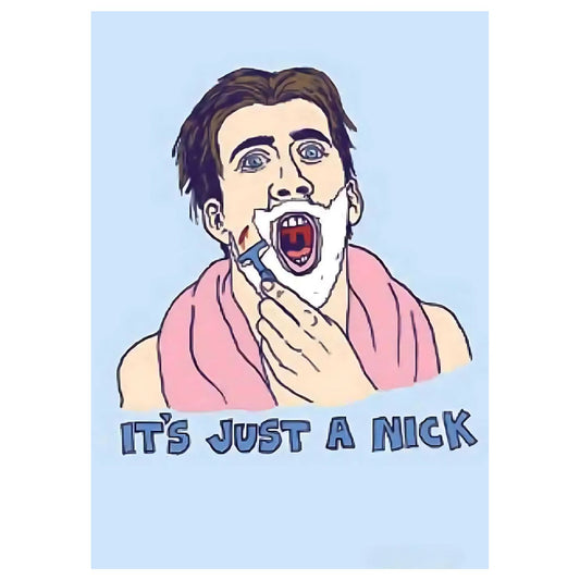 It's Just A Nick Nicolas Cage Pun Funny Fridge Magnet