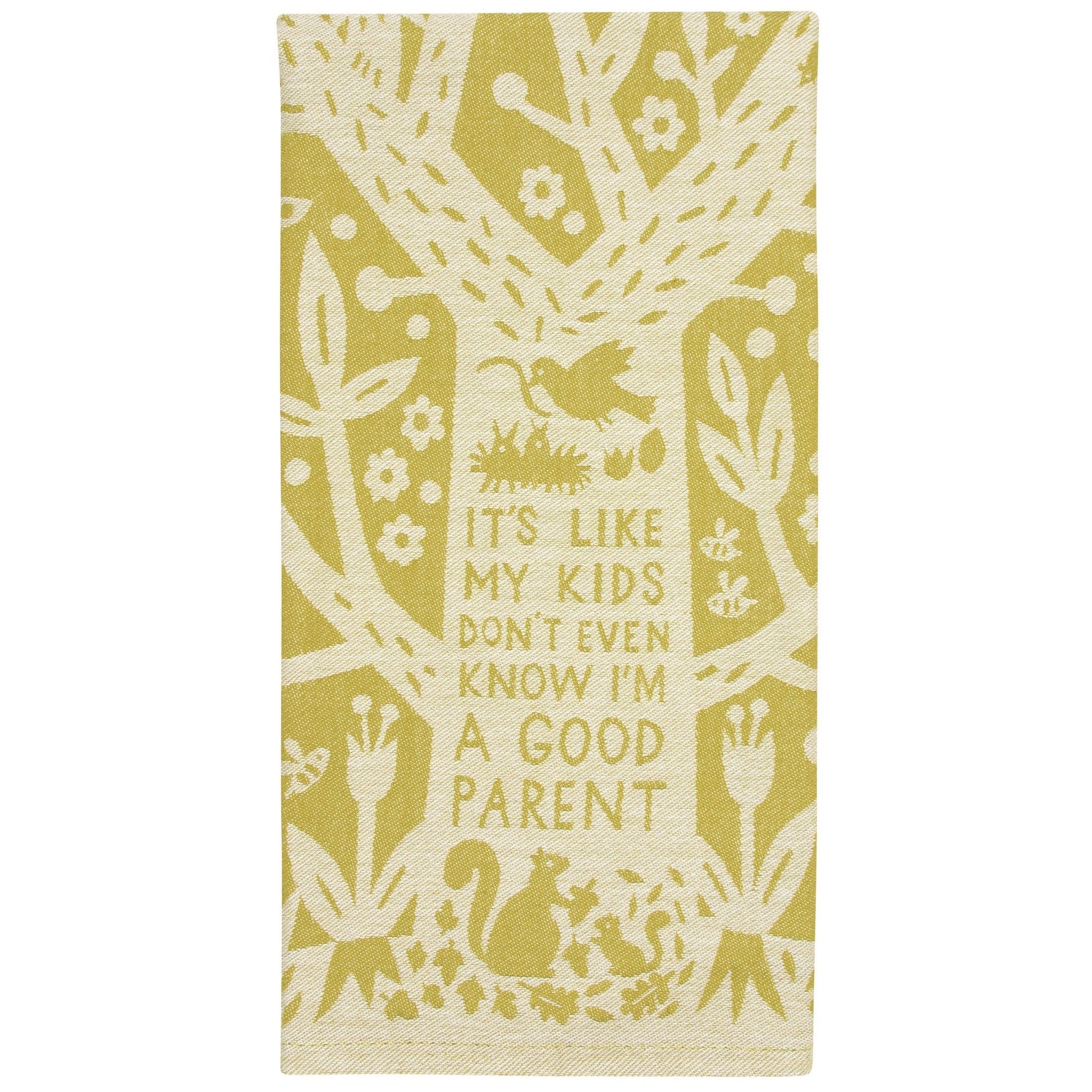 It's Like My Kids Don't Even Know I'm A Good Parent Woven Dish Cloth Towel | Kitchen Tea Towel | 21" x 28" | BlueQ at GetBullish