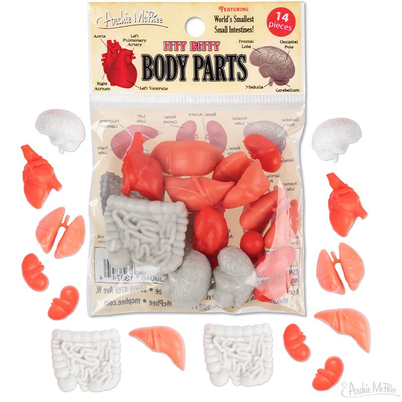 Itty Bitty Body Parts | Spooky Gift Bag of 14