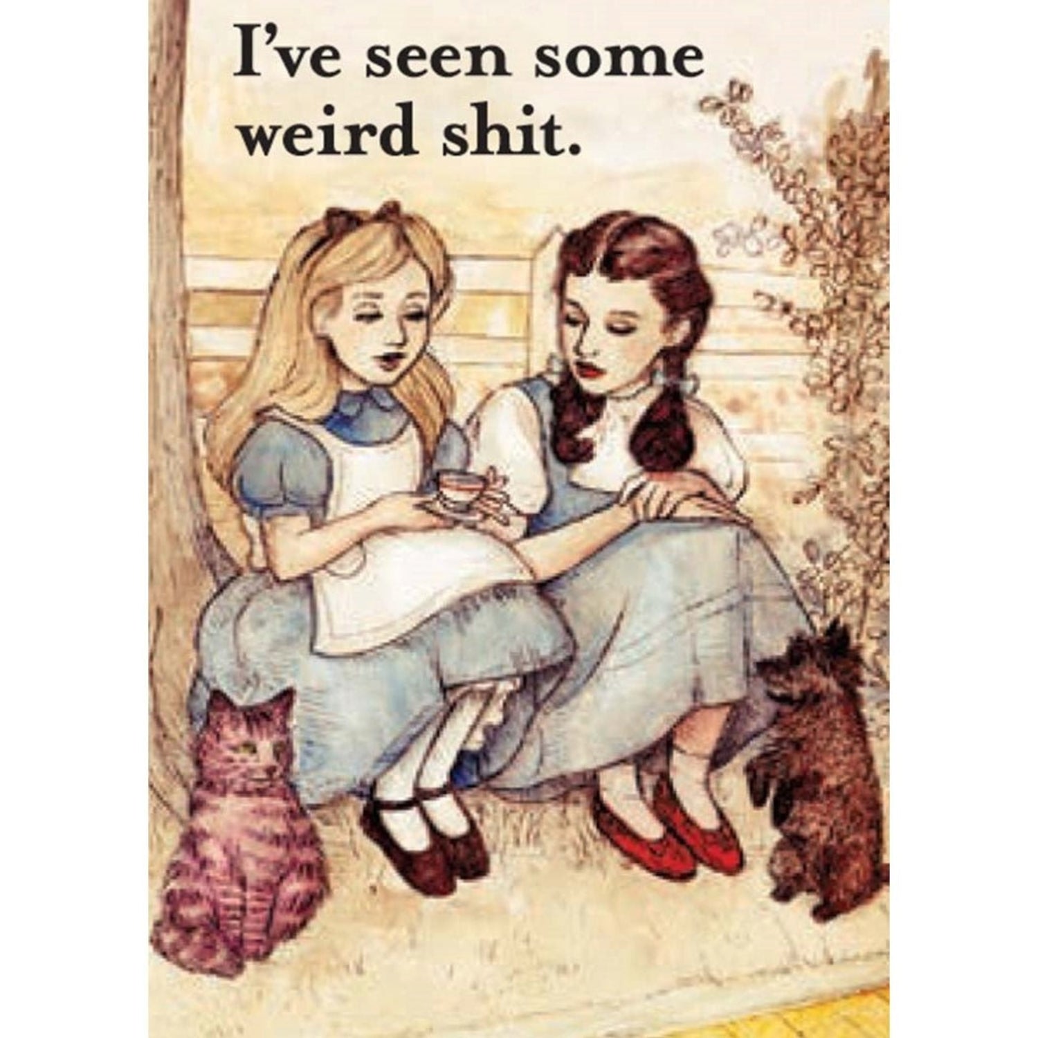 I've Seen Some Weird Shit Fridge Magnet-Ephemera-The Bullish Store