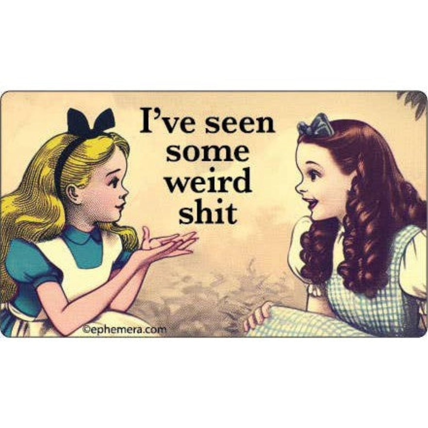 I've Seen Some Weird Shit Large Vinyl Sticker | 6" x 3.4"-Ephemera-The Bullish Store