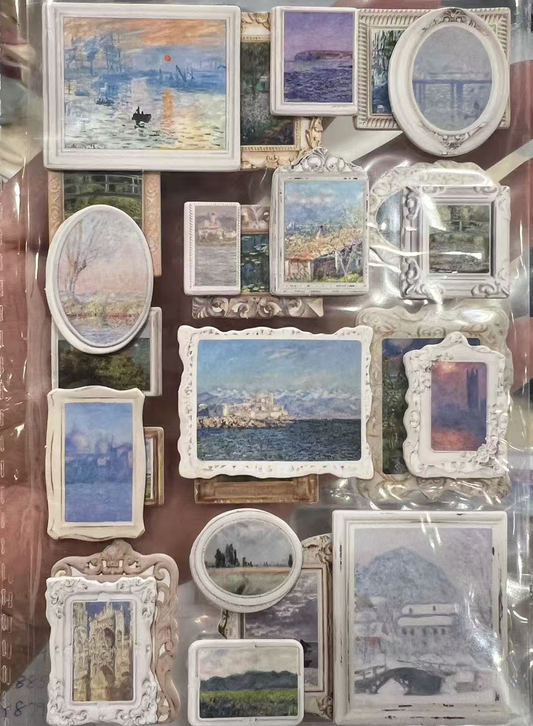 Monet 3D Stereoscopic Stickers | Sticker Sheet
