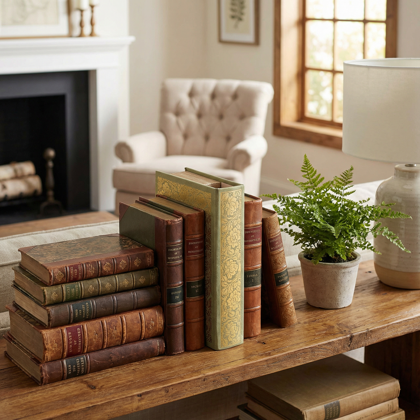 Jane Eyre Gold Floral Book Box | Faux Leather Wrap Book Shaped Storage Stash Trinket Box