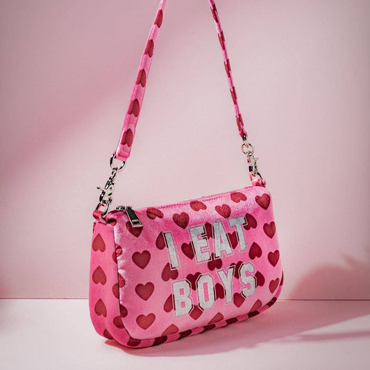 Jennifer's Odor-Proof Purse Pouch | Heart Print Shoulder Handbag