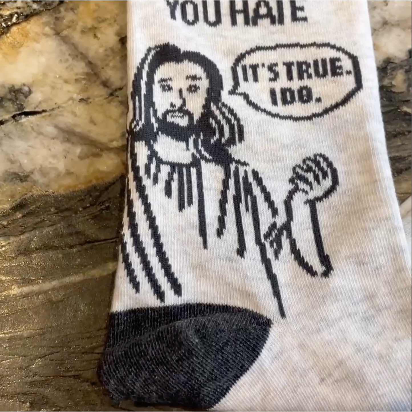 Jesus Loves Everyone You Hate Socks | Unisex One Size Fits Most