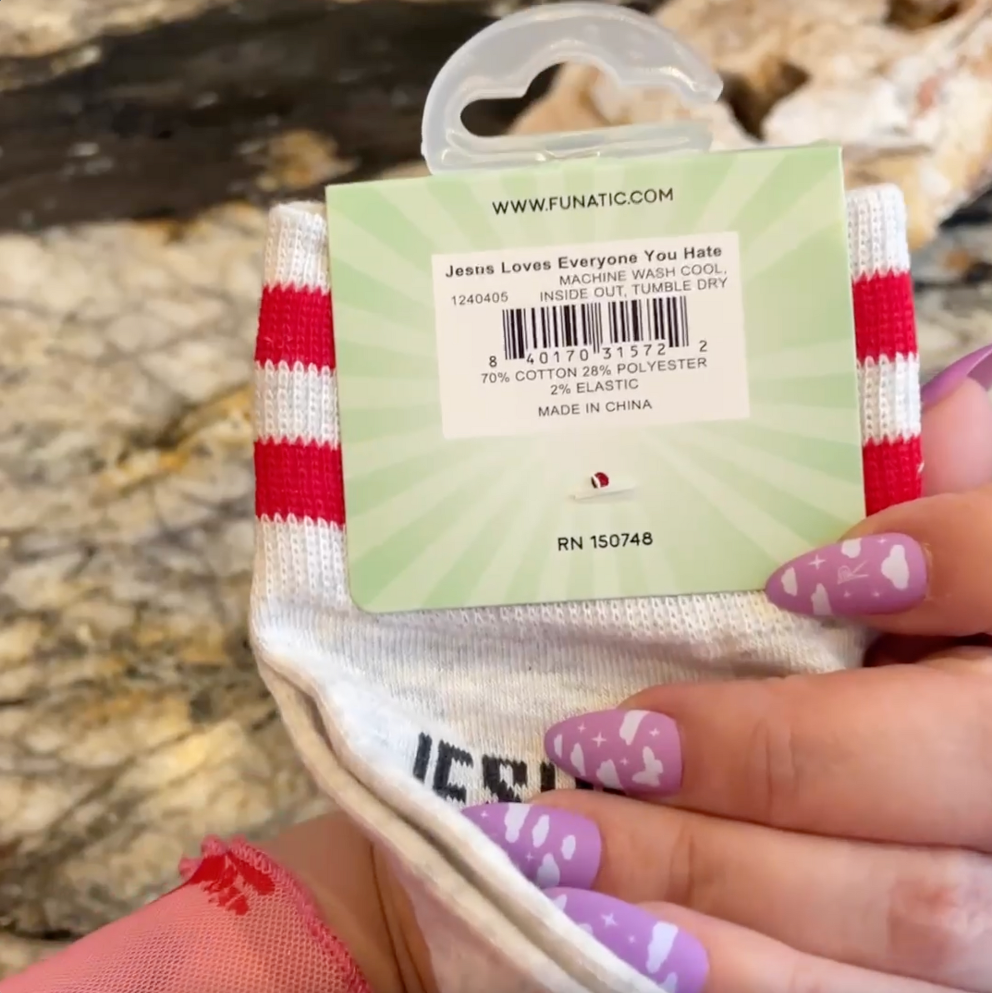 Jesus Loves Everyone You Hate Socks | Unisex One Size Fits Most