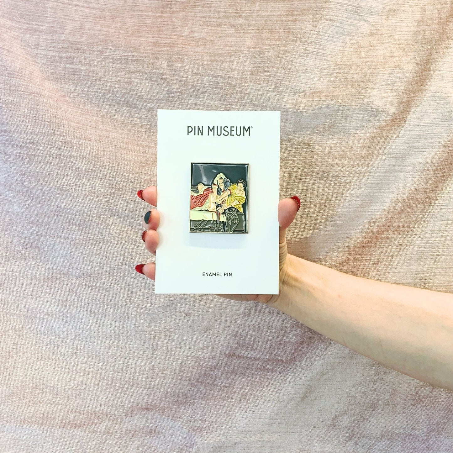 Judith Slaying Holofernes Extra Large Statement Enamel Pin | Soft Lapel Pin | 1.9" x 2.2"