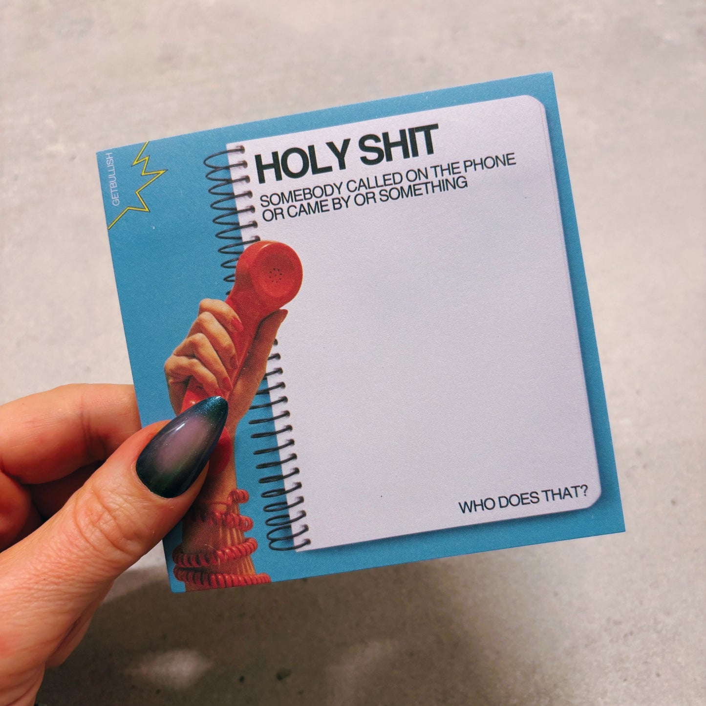 Holy Shit Jumbo Sticky Notes | Funny Office Home Notepad | 4" x 4" 50 Pages
