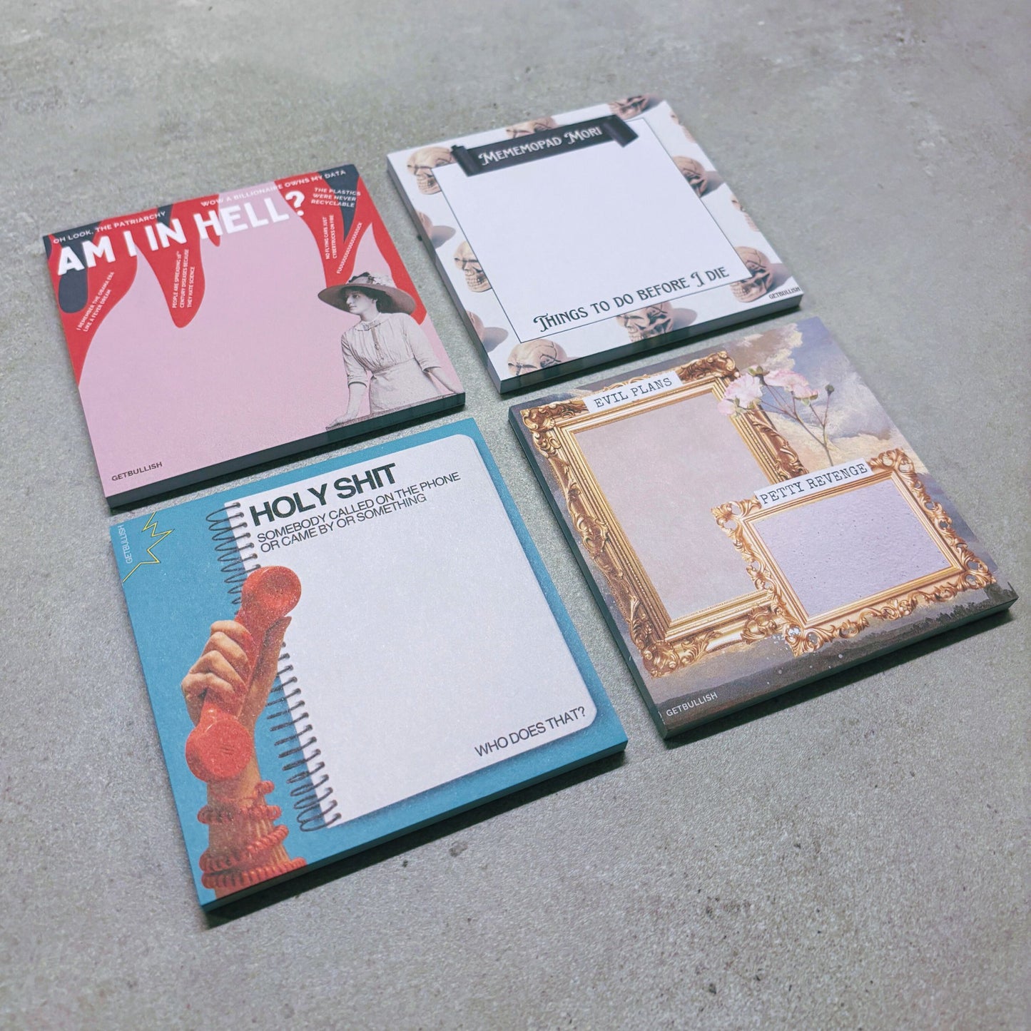 Holy Shit Jumbo Sticky Notes | Funny Office Home Notepad | 4" x 4" 50 Pages