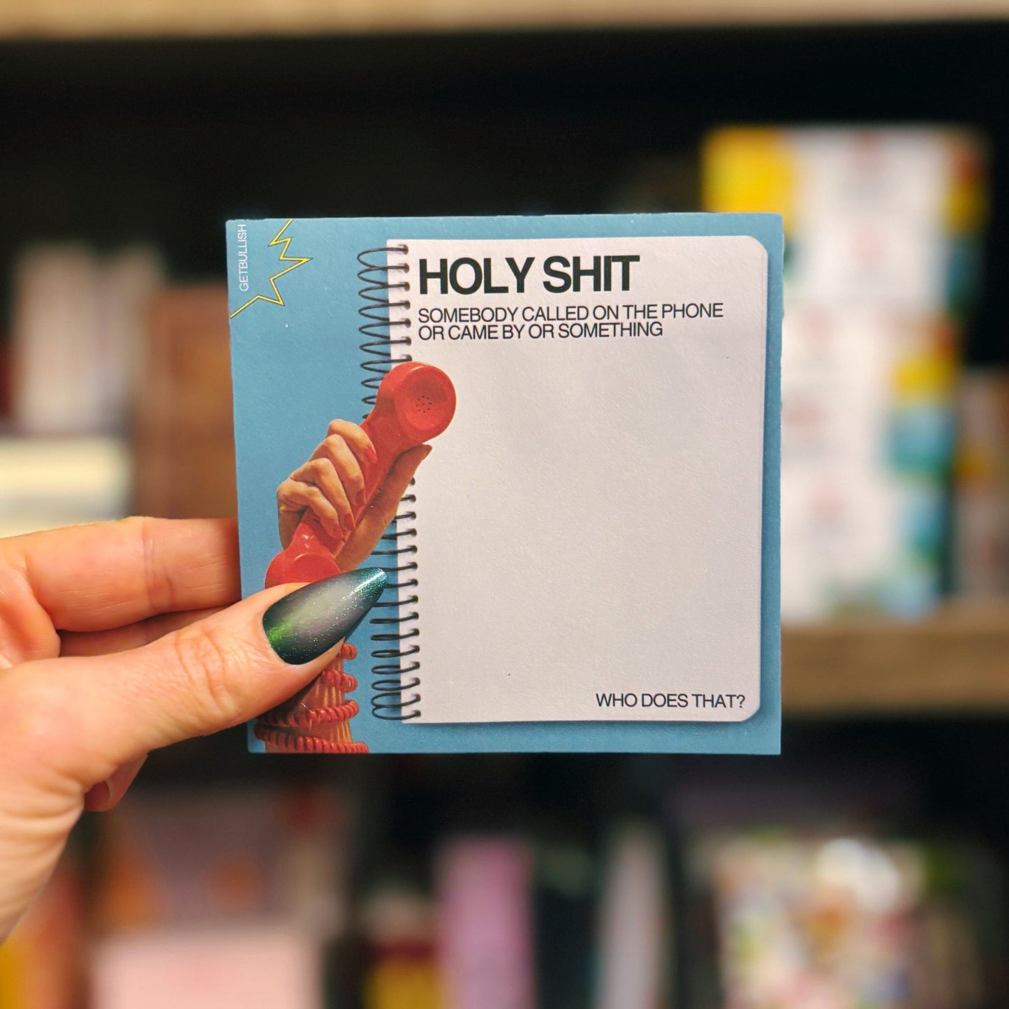 Holy Shit Jumbo Sticky Notes | Funny Office Home Notepad | 4" x 4" 50 Pages
