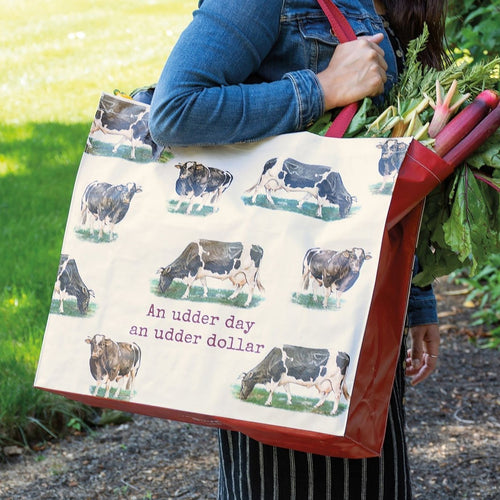 Jumbo Tote Rise & Shine Mother Cluckers Double-Sided Extra Large Shopping Tote Bag