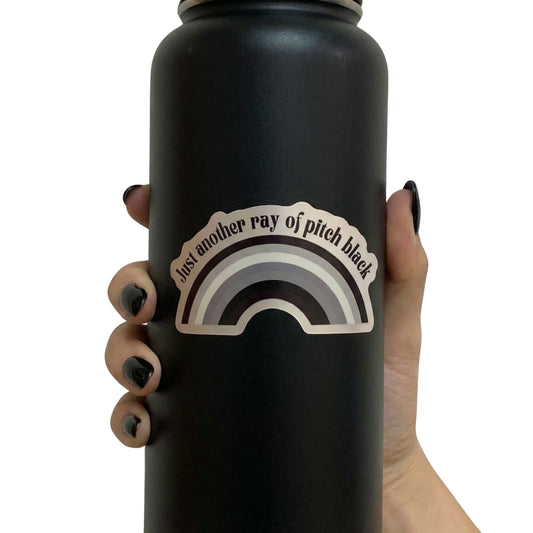 Just Another Ray Of Pitch Black Rainbow Vinyl Sticker