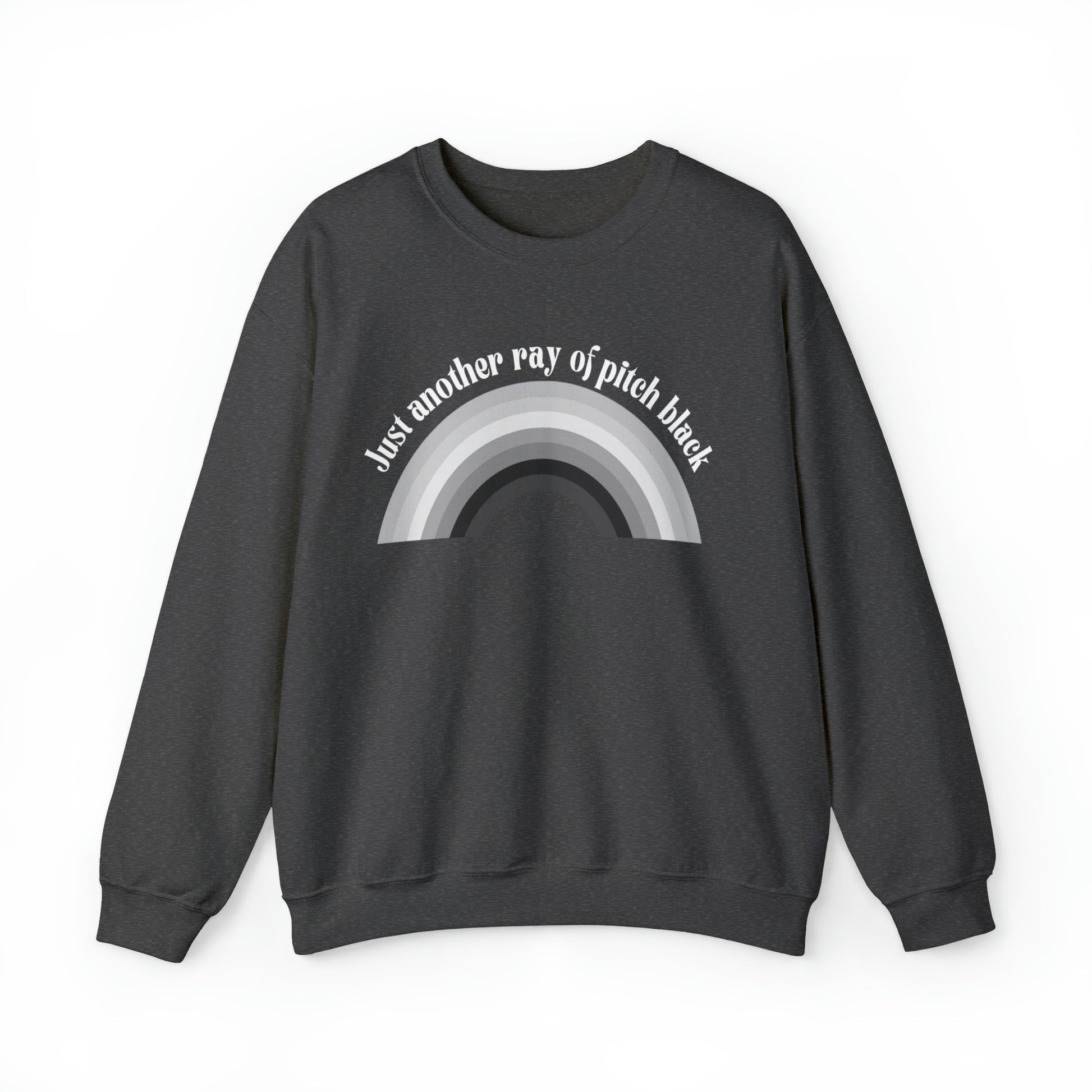 Just Another Ray of Pitch Black Unisex Heavy Blend™ Crewneck Sweatshirt Sizes SM-5XL | Plus Size Available