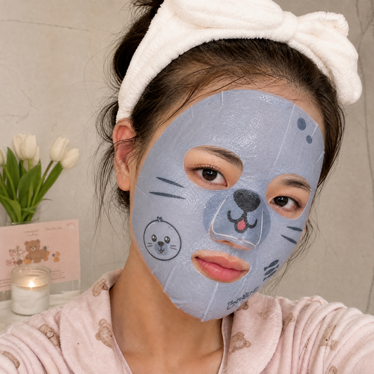 K-Beauty Animated Face Sheet Masks | Kawaii Animal Face Cute Skin Care Masks