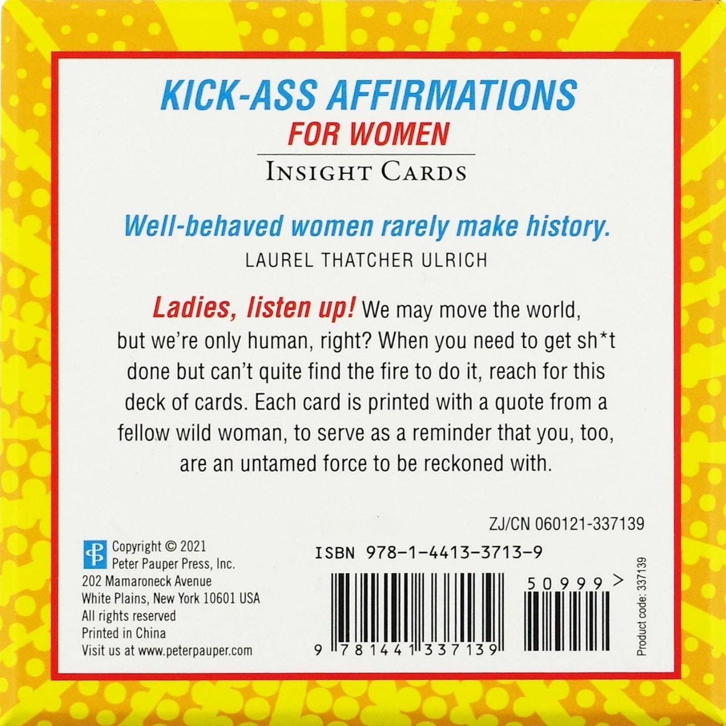 Kick-Ass Affirmations for Women Insight Cards | 50 Unique Notecard in Cartoon-style Characters
