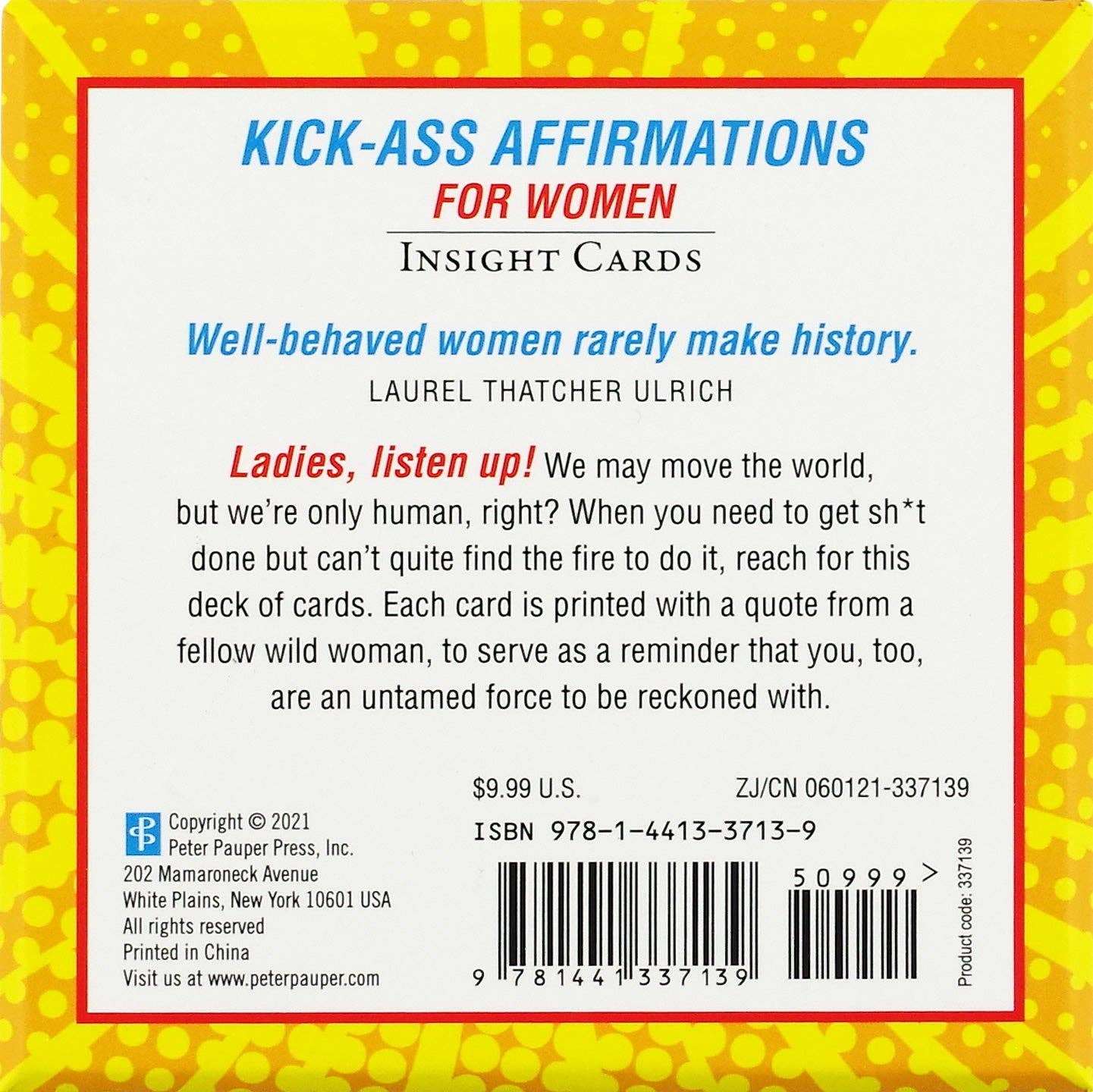 Kick-Ass Affirmations for Women Insight Cards | 50 Unique Notecard in Cartoon-style Characters