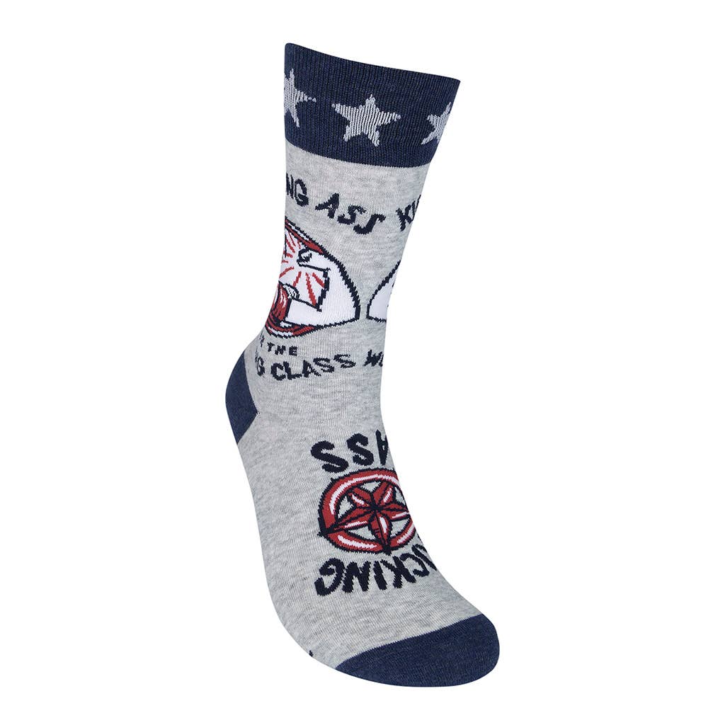 Kicking Ass for the Working Class Socks | Empowering Artwork Unisex Socks