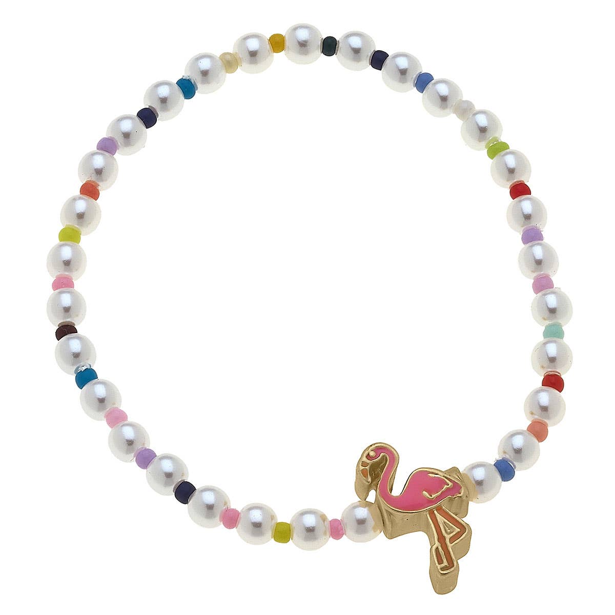 Kids Samantha Pearl Beaded Children's Bracelet with Cute Charm | Kids Fashion Beads Jewelry