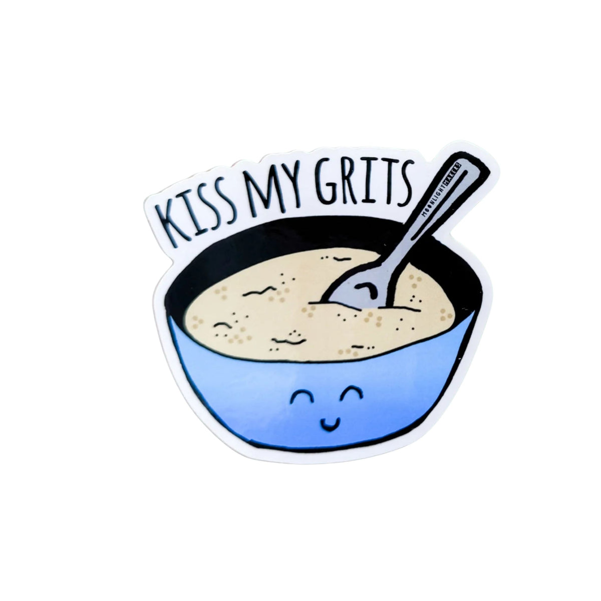 Kiss My Grits Southern Vinyl Sticker
