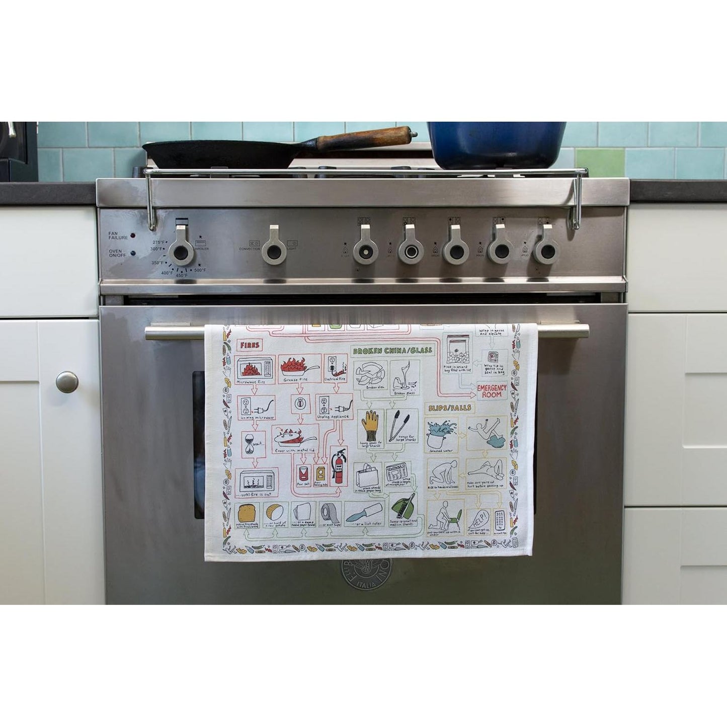 Kitchen Accidents Towel | Dish Hand Tea Towel | 17.25" x 25.5"