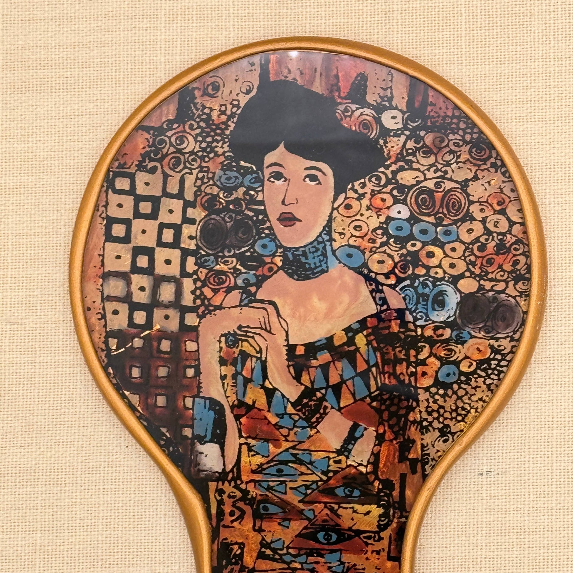 Klimt Morena Glass Hand Mirror | Made in Peru Handy Purse Travel Mirror
