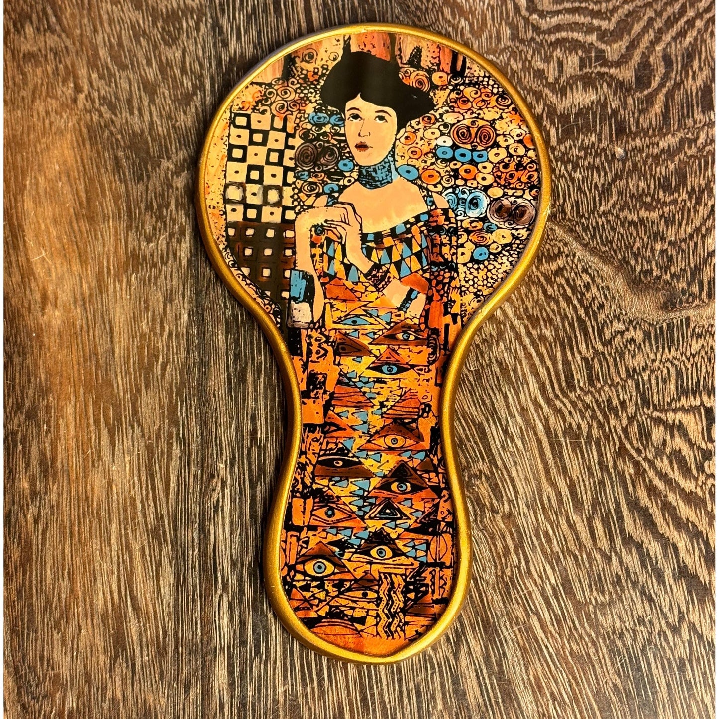 Klimt Morena Glass Hand Mirror | Made in Peru Handy Purse Travel Mirror