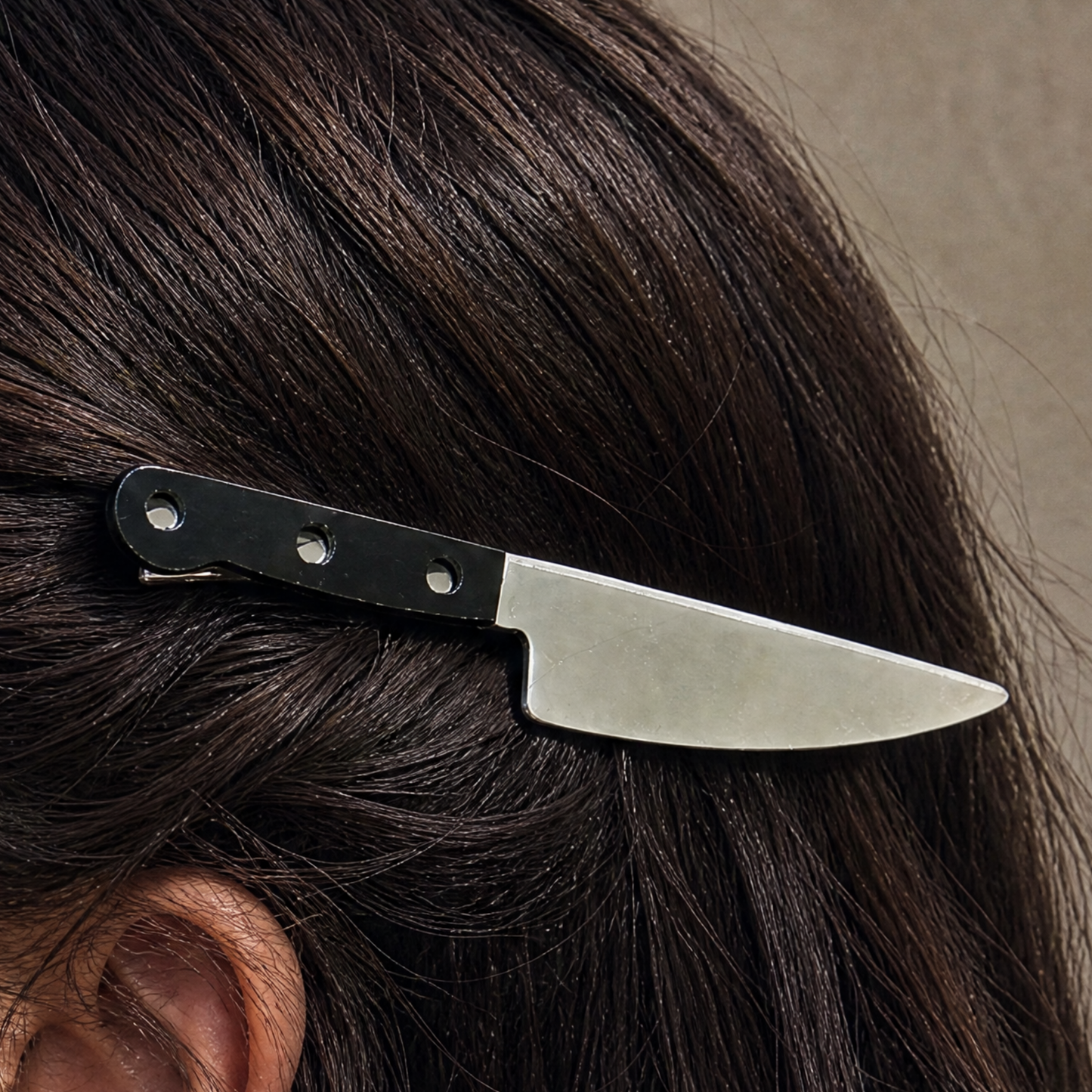 Knife Barrette Hair Clip | 5" Acrylic | Knifecore Hair Accessory