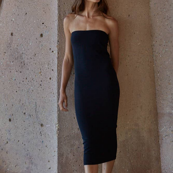 knee length dresses for ladies Womens Performance Seamless Dress | Black