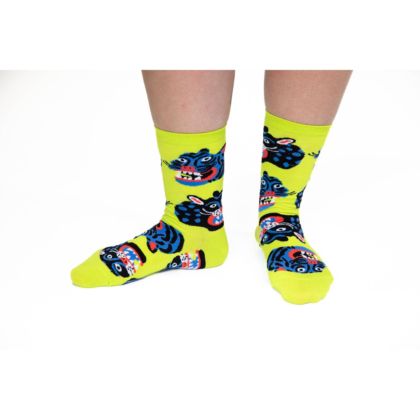 Kristina Micotti Wild Cats Women’s Art Crew Socks – Bold Artist-Designed Socks | Fun Gift for Women