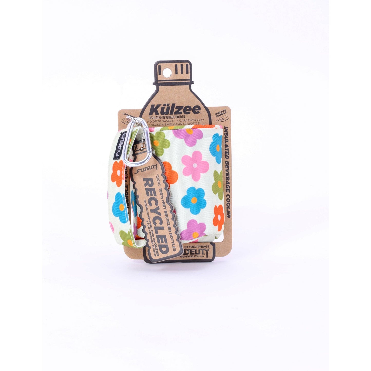 Külzee Multi Poppy Can Handle Cooler | Recycled rPET | Insulated Beverage Holder