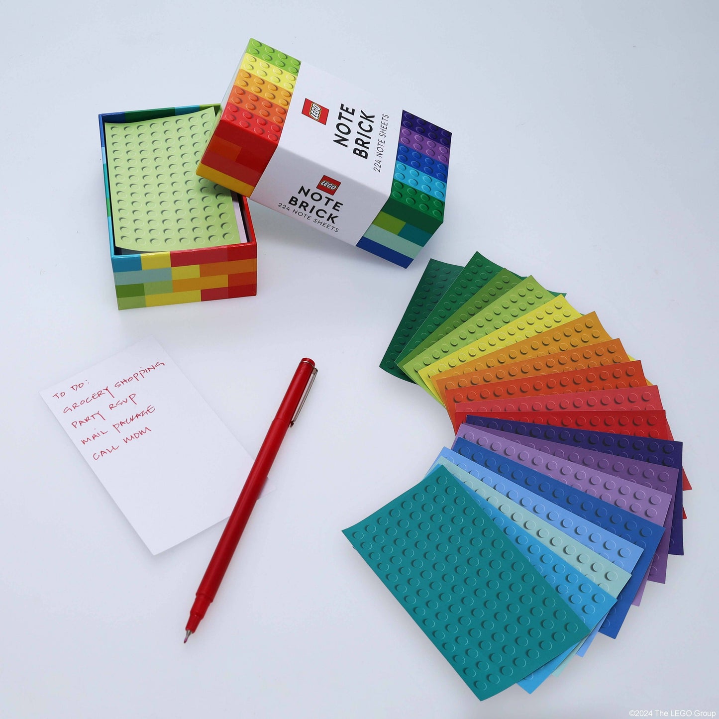 LEGO Note Brick in Multicolor in Keepsake Box | 200 Note Sheets Lego Notepad Stationery