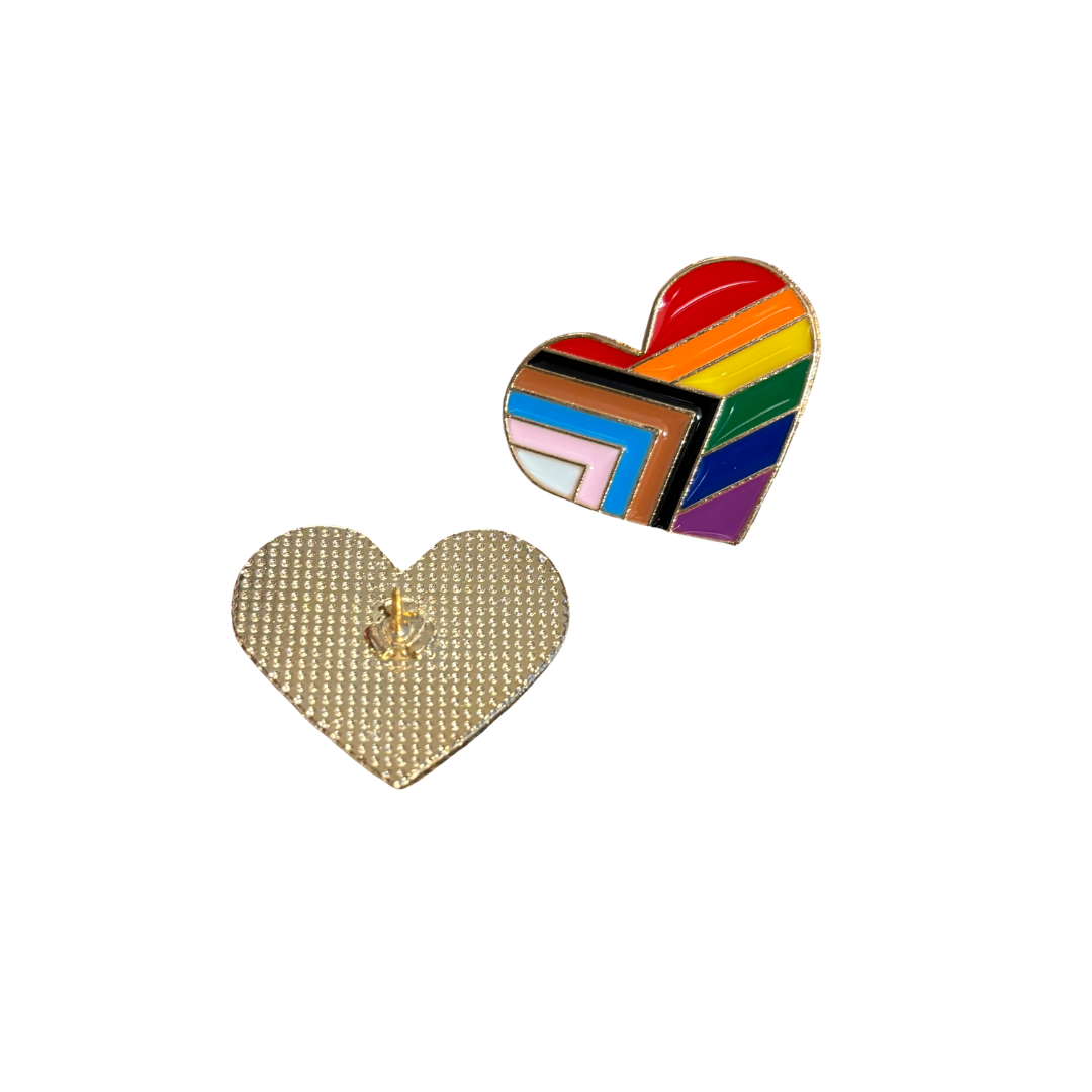 1 Cent with Any Order: LGBTQ Progress Pride Flag Pin ❤️🧡💛💚💙💜