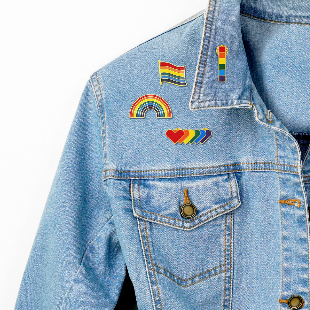 1 Cent with Any Order: LGBTQ Progress Pride Flag Pin ❤️🧡💛💚💙💜