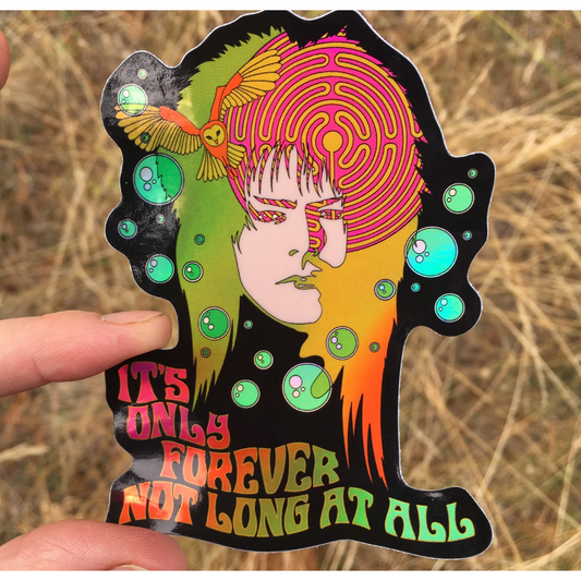 Labyrinth David Bowie Hologram Vinyl Sticker | 3"