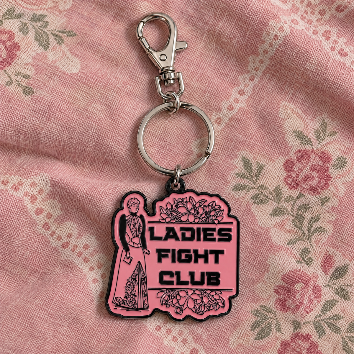 Ladies Fight Club Enamel Keychain | GetBullish