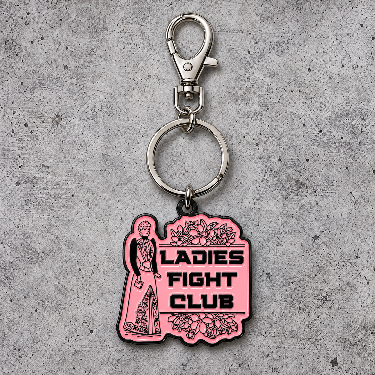 Ladies Fight Club Enamel Keychain | GetBullish