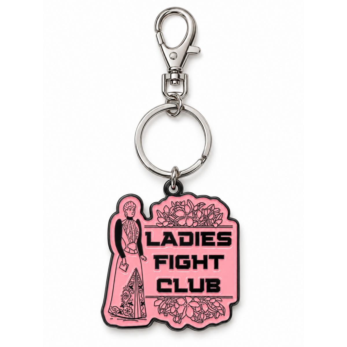 Ladies Fight Club Enamel Keychain | GetBullish