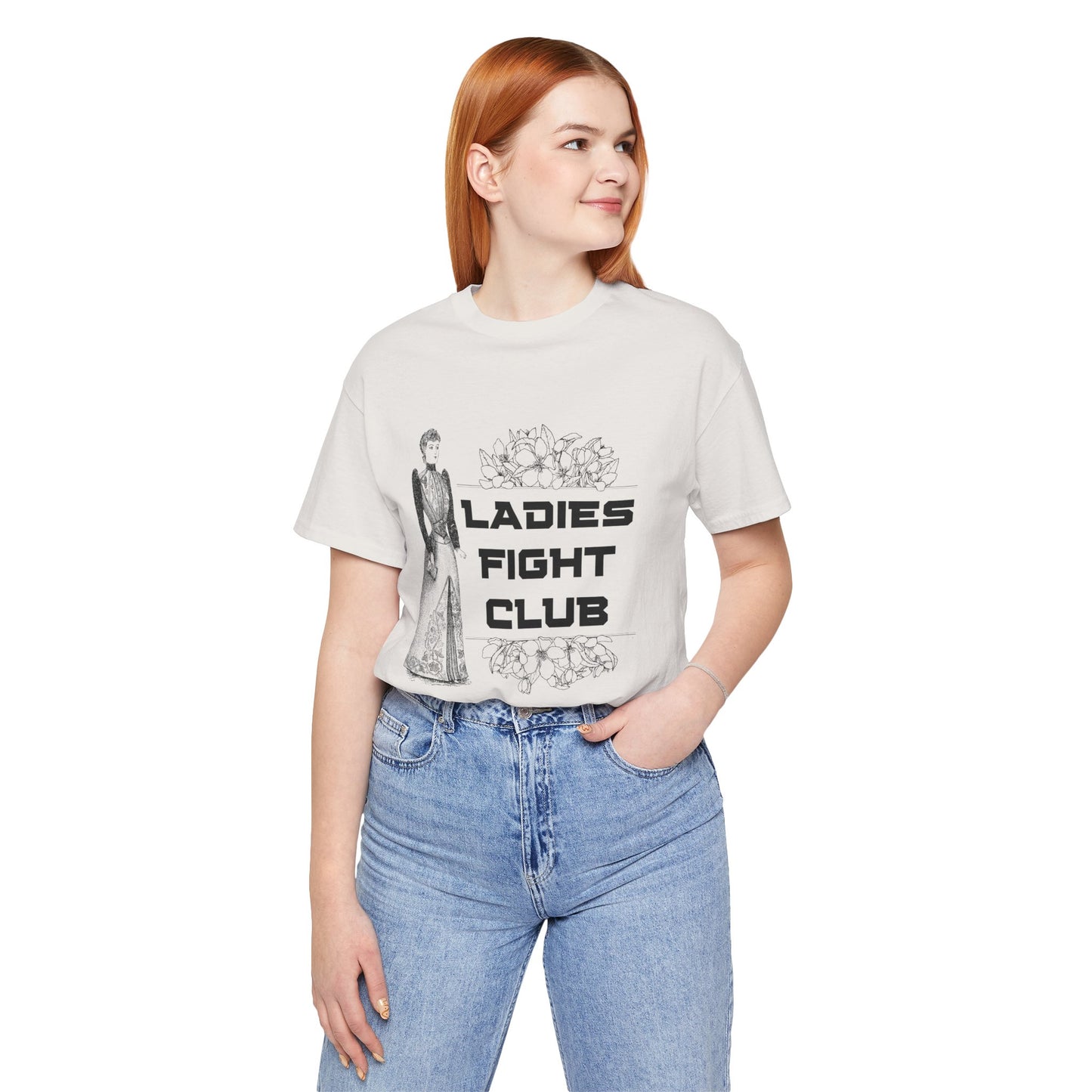 Ladies Fight Club Jersey Short Sleeve Tee Sizes SM-4XL | Plus Size Available