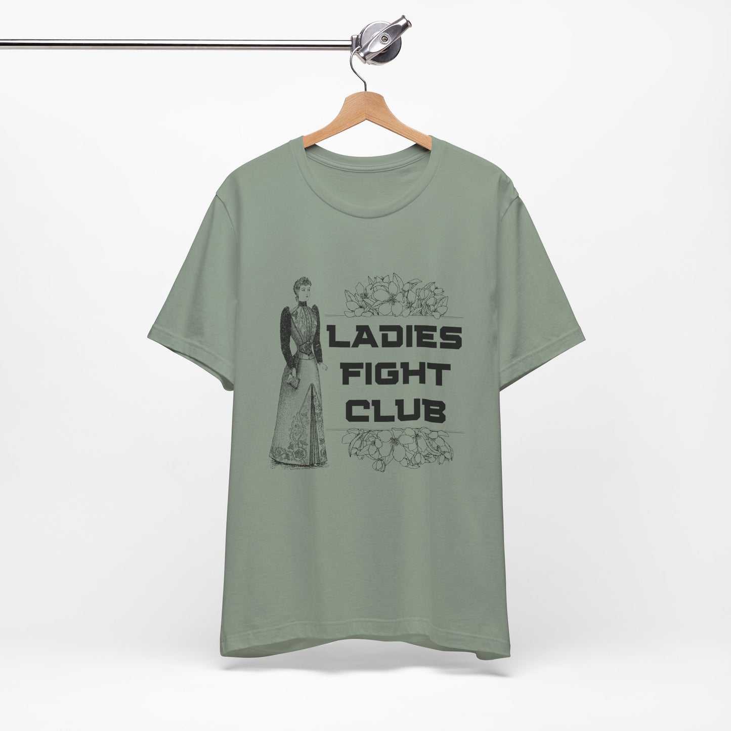 Ladies Fight Club Jersey Short Sleeve Tee Sizes SM-4XL | Plus Size Available