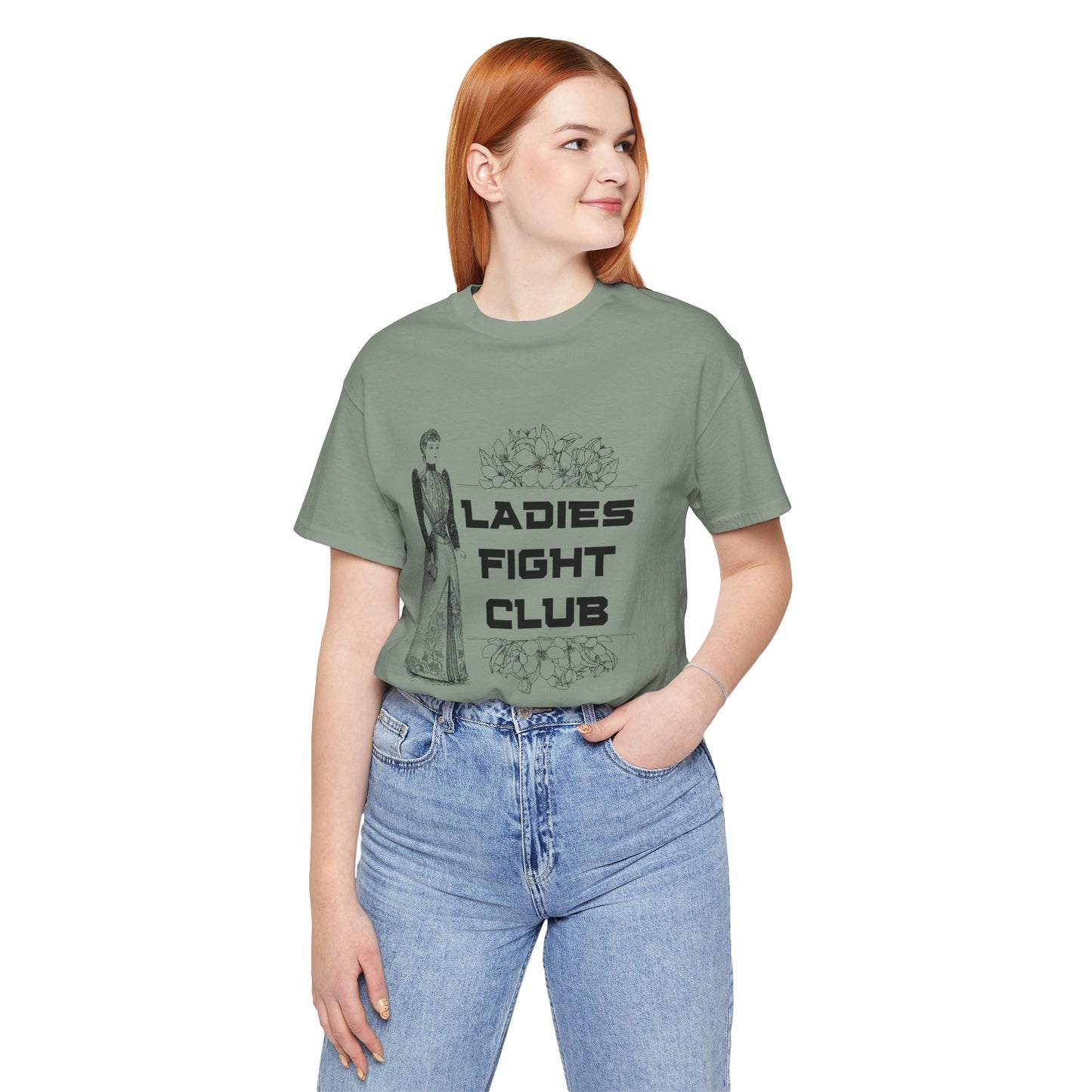 Ladies Fight Club Jersey Short Sleeve Tee Sizes SM-4XL | Plus Size Available