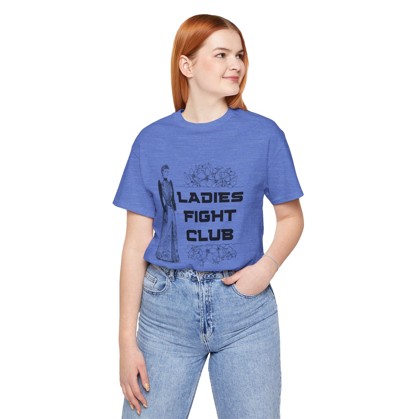 Ladies Fight Club Jersey Short Sleeve Tee Sizes SM-4XL | Plus Size Available