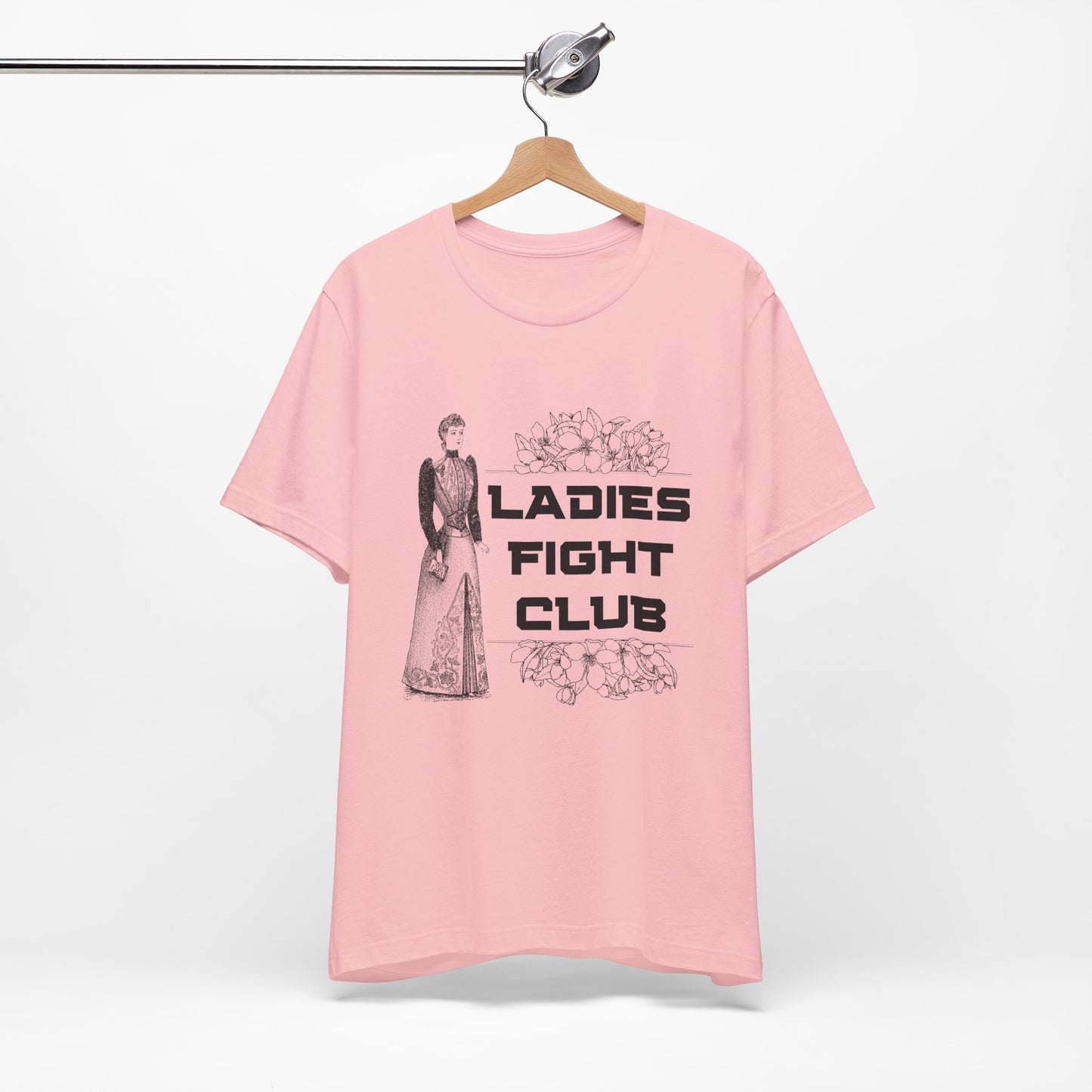 Ladies Fight Club Jersey Short Sleeve Tee Sizes SM-4XL | Plus Size Available