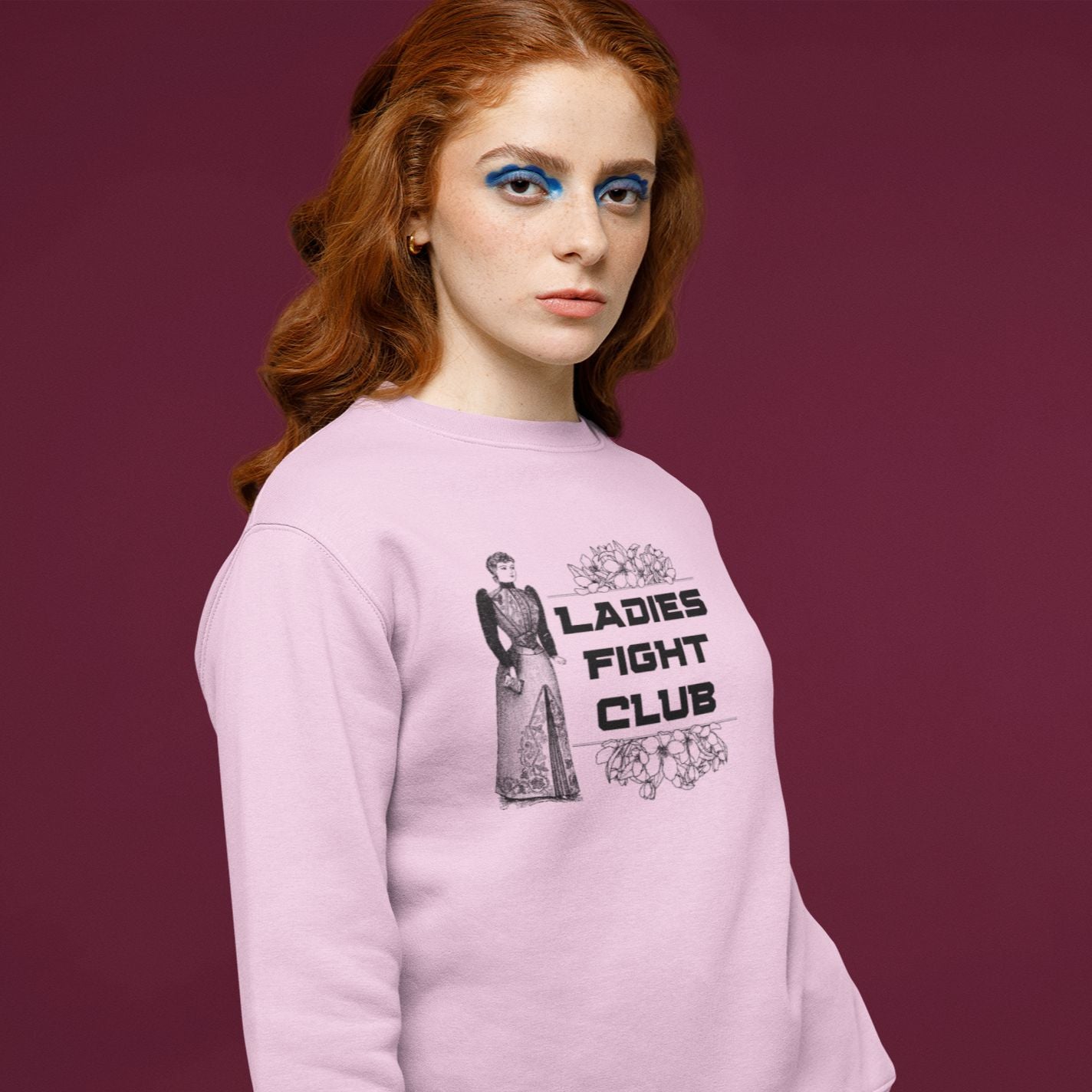 Ladies Fight Club Unisex Heavy Blend™ Crewneck Sweatshirt Sizes SM-5XL | Plus Size Available