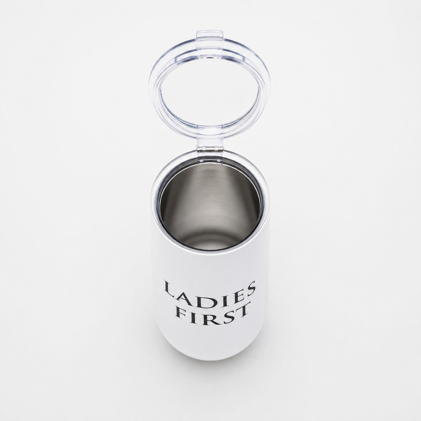 Ladies First Champagne Tumbler with Fliptop Lid | Stainless Steel Insulated Flute-Santa Barbara Design Studio-The Bullish Store