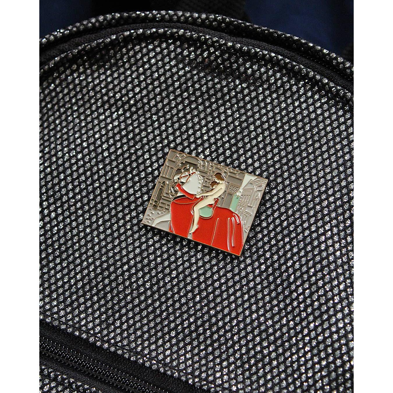 Lady Godiva Enamel Pin Inspired by John Collier | Pre-Raphaelite Art Soft Lapel Pin | 1.5" x 1.15"