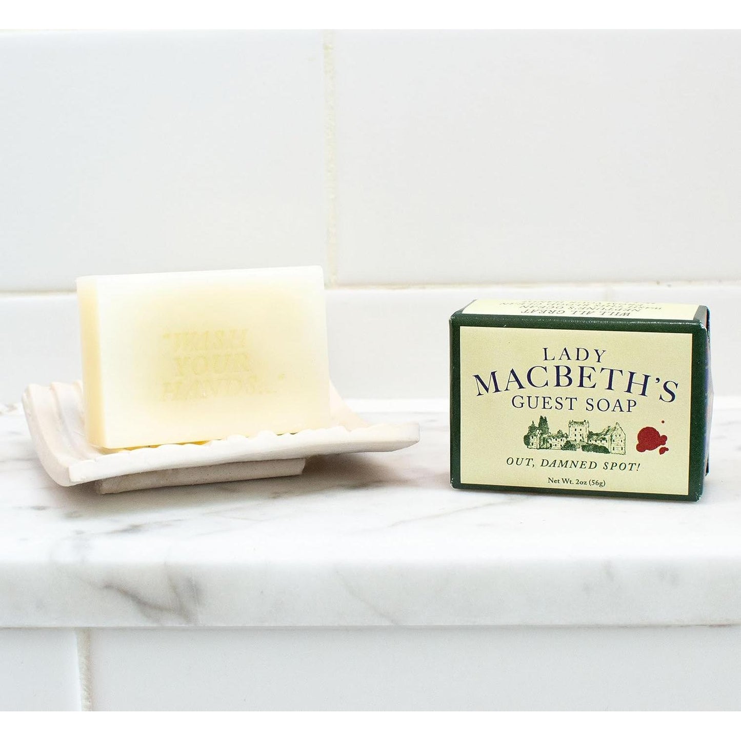 Lady Macbeth's Mini Guest Soap | Out, Damned Spot! | Milk and Cocoa Butter Scent