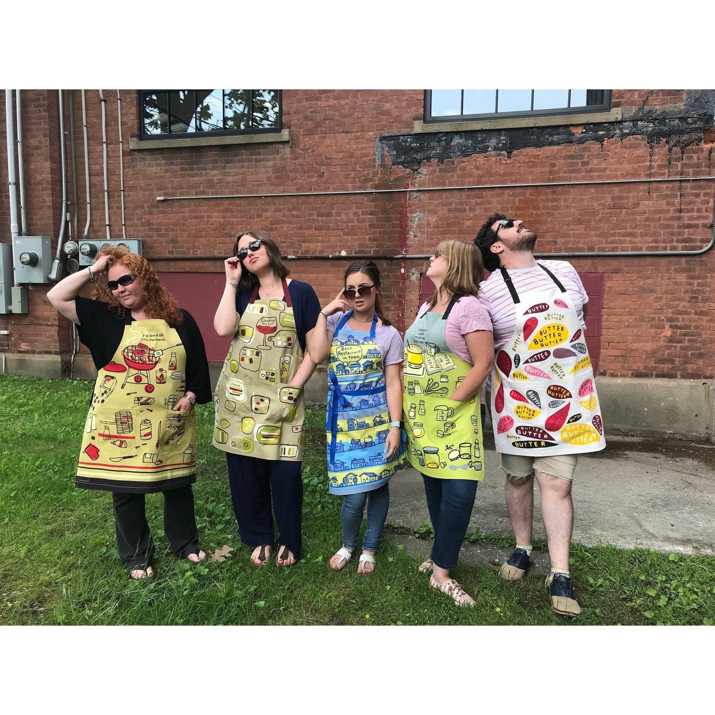 Last Call! Butter Butter Butter Funny Cooking and BBQ Apron Unisex 2 Pockets Adjustable Strap 100% Cotton