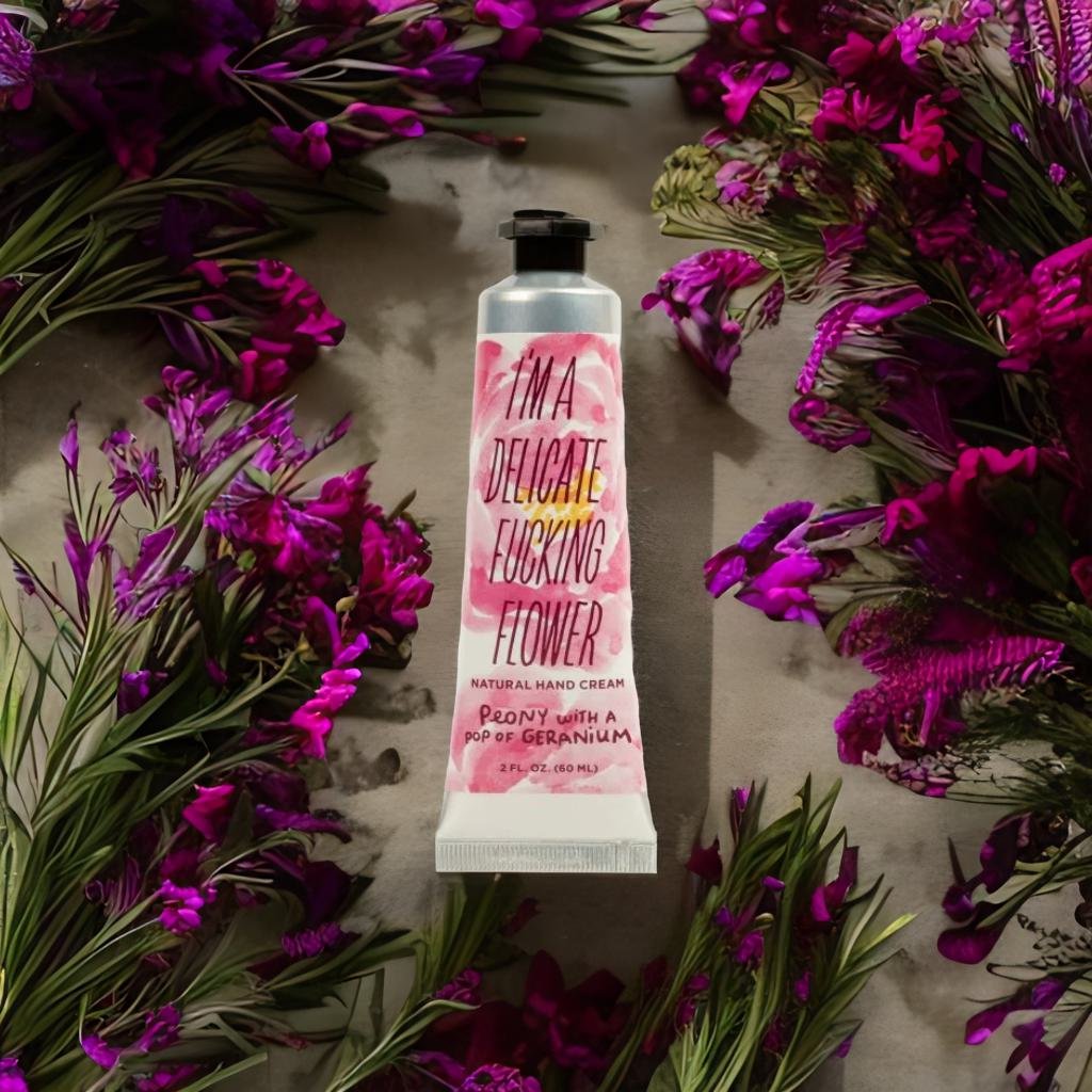 Last Call! I'm A Delicate Fucking Flower 60 ml Hand Cream in Peony