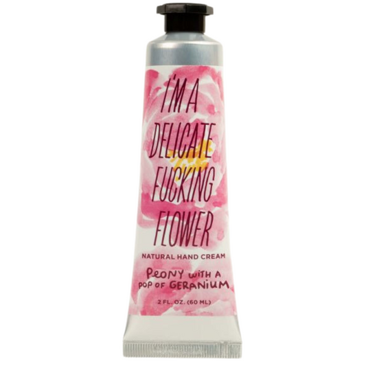 Last Call! I'm A Delicate Fucking Flower 60 ml Hand Cream in Peony